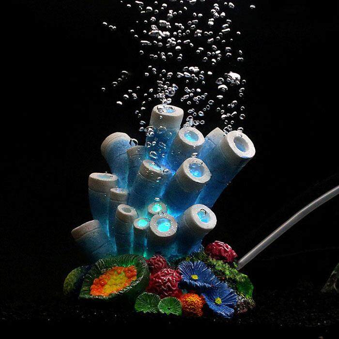 Coral หินที่มีฟองอากาศข้างในปั๊มออกซิเจน Aquarium การจัดตู้ปลาเครื่องประดับตกแต่ง - INTL Coral หินที่มีฟองอากาศข้างในปั๊มออกซิเจน Aquarium การจัดตู้ปลาเครื่องประดับตกแต่ง - INTL
