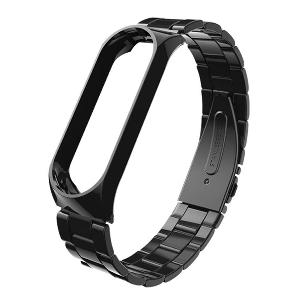 Qyshop Luxury Stainless Steel Bracelet Watch Band Strap For XiaoMi Mi Band 3 BK Qyshop Luxury Stainless Steel Bracelet Watch Band Strap For XiaoMi Mi Band 3 BK