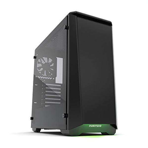 Phanteks PH-EC416PTG_BK Eclipse P400 Steel ATX Mid Tower Case Satin Black, Tempered Glass Edition Cases Malaysia