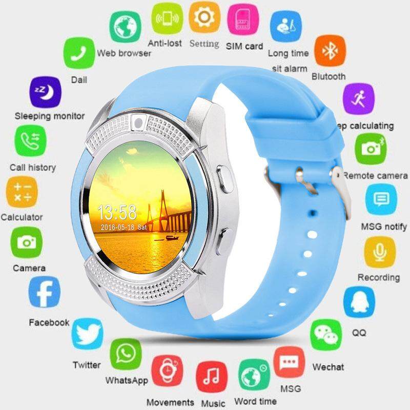 A-Mio V8 Sport Office Bluetooth Smart Wrist Watch Camera SIM TF Slot for IOS Android A-Mio V8 Sport Office Bluetooth Smart Wrist Watch Camera SIM TF Slot for IOS Android