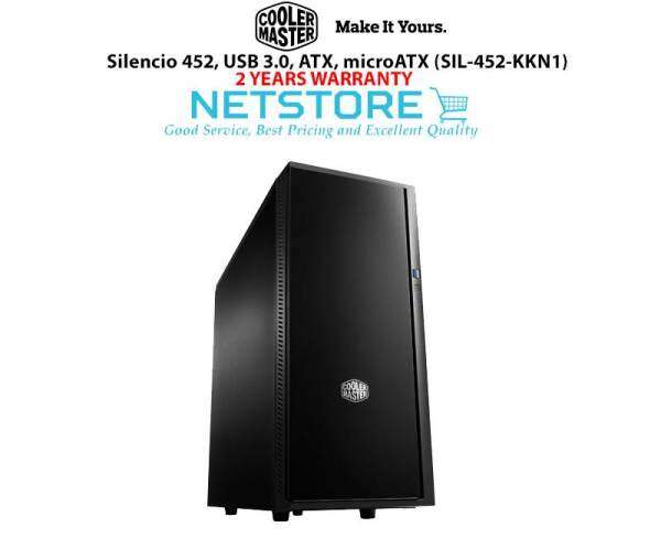 Cooler Master Silencio 452 Casing USB 3.0, ATX, microATX (SIL-452-KKN1) Chassis Malaysia