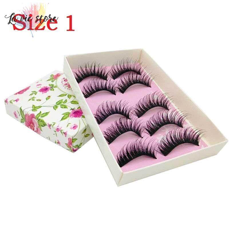 พจนานุกรม VIS 5 ขนตาปลอมคู่ธรรมชาติ Black Eye Lashes ขนตาปลอมหนา 1