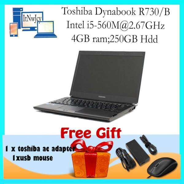 Refurbished Toshiba Dynabook R730/B( i5-560M;4GBram;250GBHdd)FREE Usb mouse Malaysia