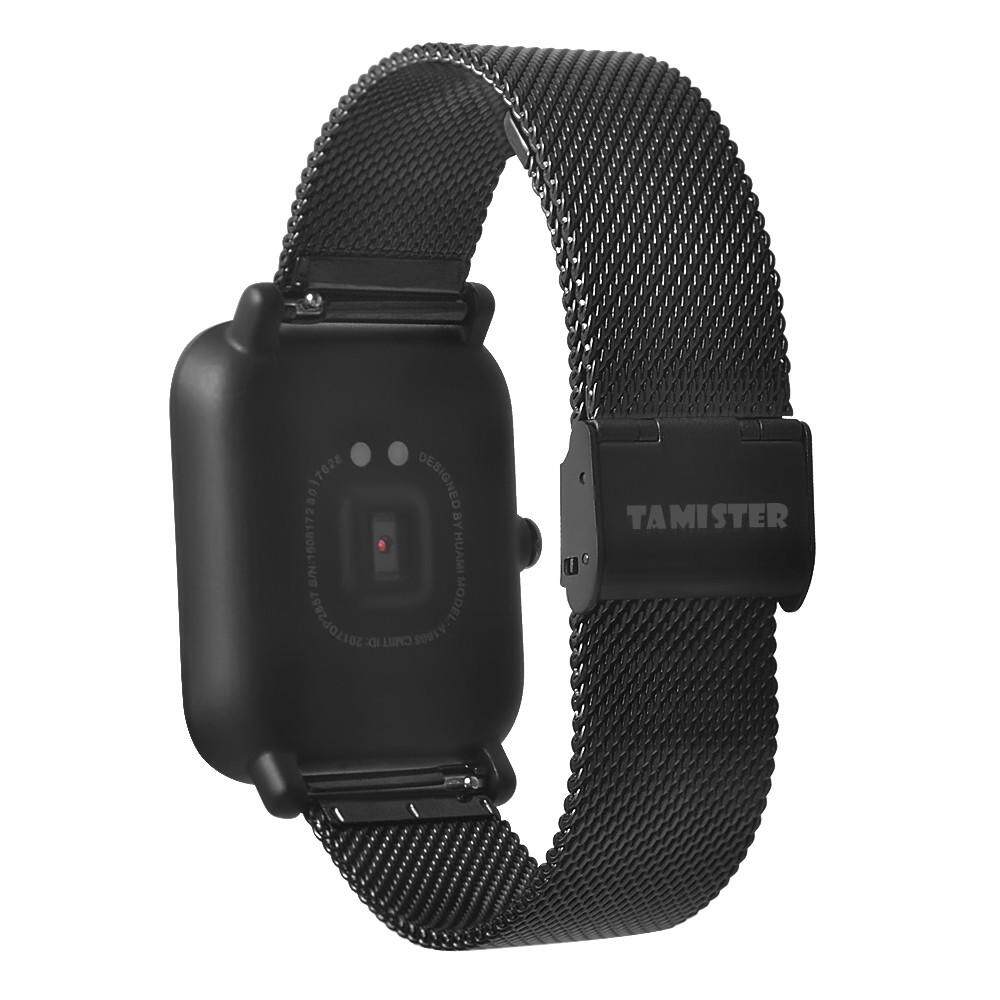Qyshop Stainless Steel Mesh Replacement Watch Band For Xiaomi Amazfit Bip Youth Watch Qyshop Stainless Steel Mesh Replacement Watch Band For Xiaomi Amazfit Bip Youth Watch