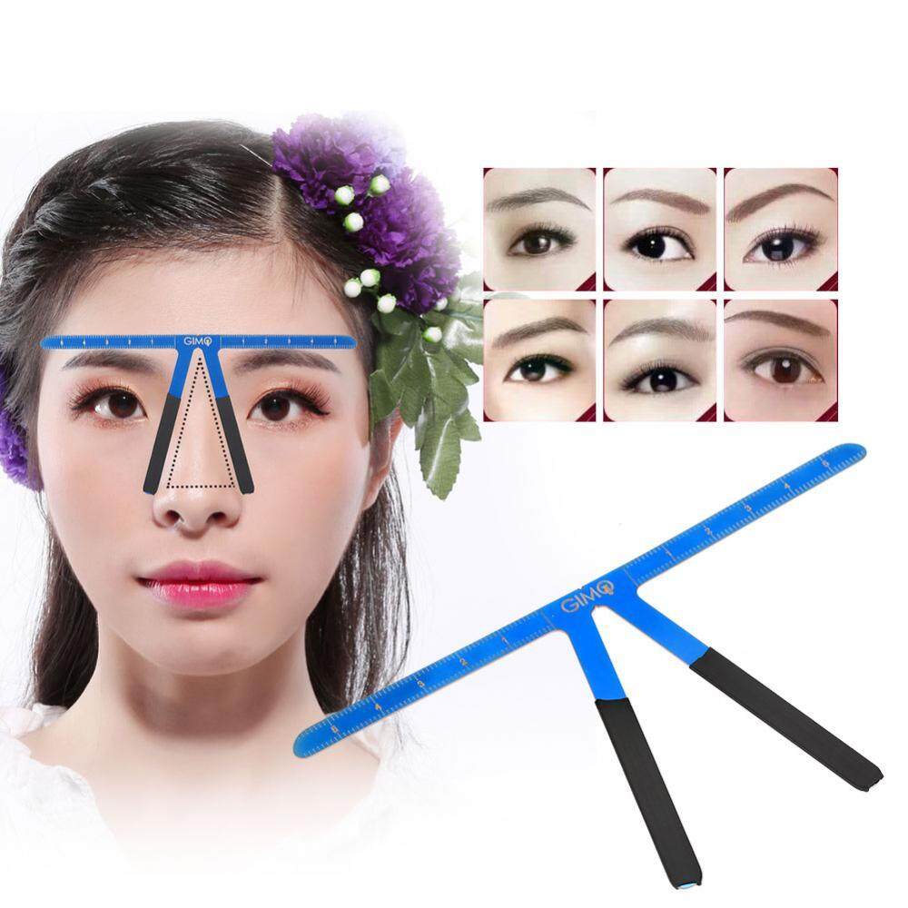 4 สีคิ้วไม้บรรทัดการแต่งหน้า Reusable Shaping เครื่องมือวัด - INTL
