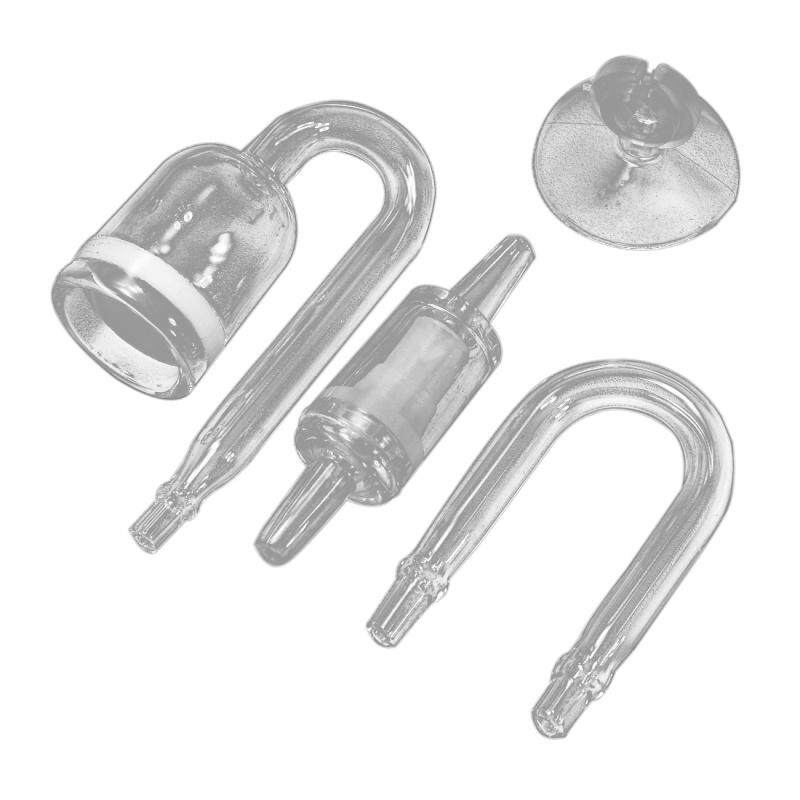 Aquarium Glass Plant Co2 Diffuser U Shape Tube Set for Plant Fertilizer Fish