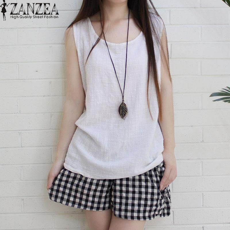 ZANZEA Women Sleeveless Tank Tops Casual Solid Blouse Shirt Tops Cami Camisole - intl ZANZEA Women Sleeveless Tank Tops Casual Solid Blouse Shirt Tops Cami Camisole - intl