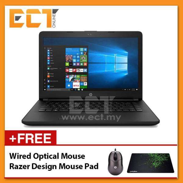 HP 14-BS507TX Laptop (i3-7020U 2.3GHz,1TB,4GB,ATI 520-2GB,14 HD,W10) - Black Malaysia