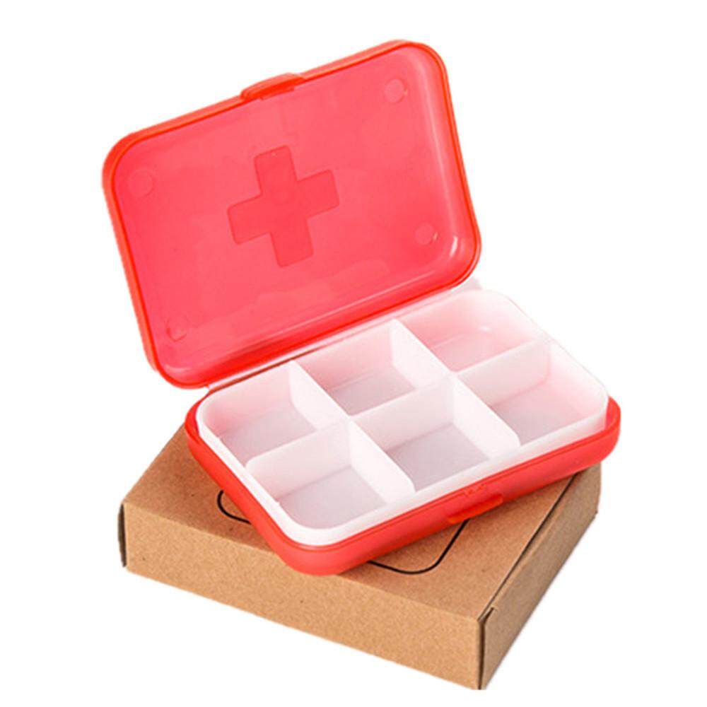 Mini 6 Slots Portable Medical Pill Box Drug Medicine Case Organizer Mini 6 Slots Portable Medical Pill Box Drug Medicine Case Organizer