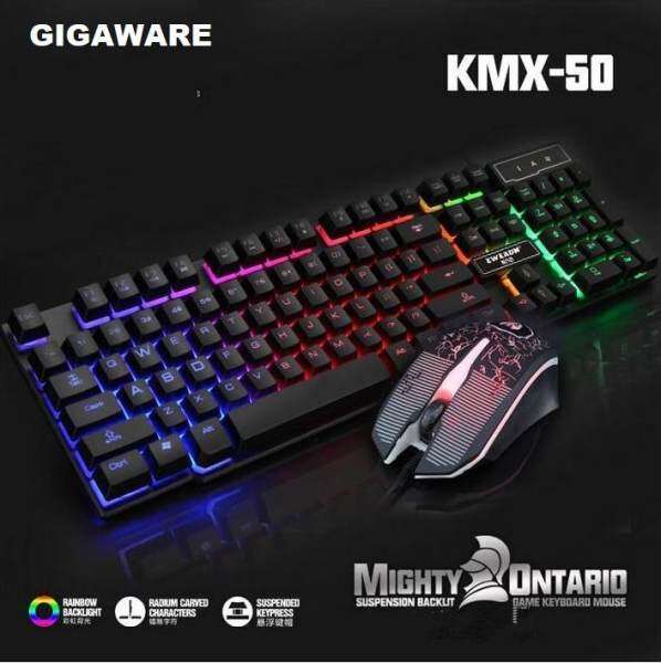 Gigaware KMX-50 Mad Warrior Suspended Keypress Gaming Keyboard + Gaming Mouse Malaysia