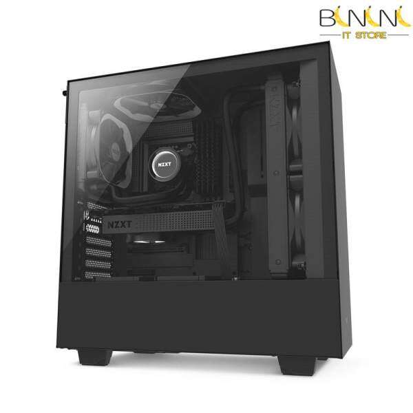NZXT H500 Compact Mid-Tower Case with Tempered Glass Matte Black / Matte Black & White Malaysia