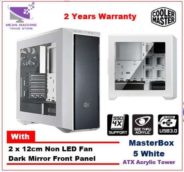 Cooler Master Masterbox 5 White Dark Mirror ATX Acrylic Gaming Chassis Malaysia