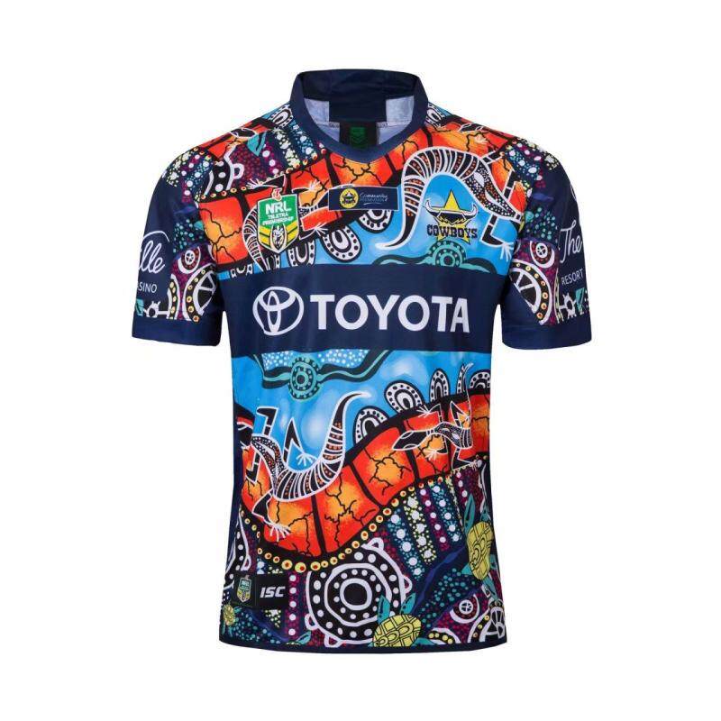 Nth Qld Cowboys jerseys 2018/19 Indigenous Rugby Shirt Cowboys Rugby Jersey Size:S-3XL Nth Qld Cowboys jerseys 2018/19 Indigenous Rugby Shirt Cowboys Rugby Jersey Size:S-3XL