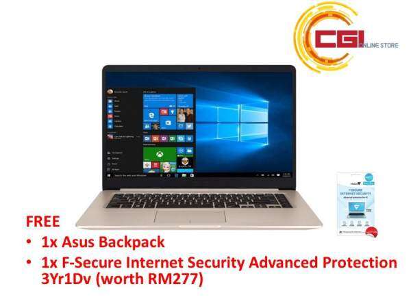 Asus Vivobook A510U-FEJ140T 15.6 Laptop - Gold (i7-8550U,4GB,1TB,NVD MX130,W10) Malaysia