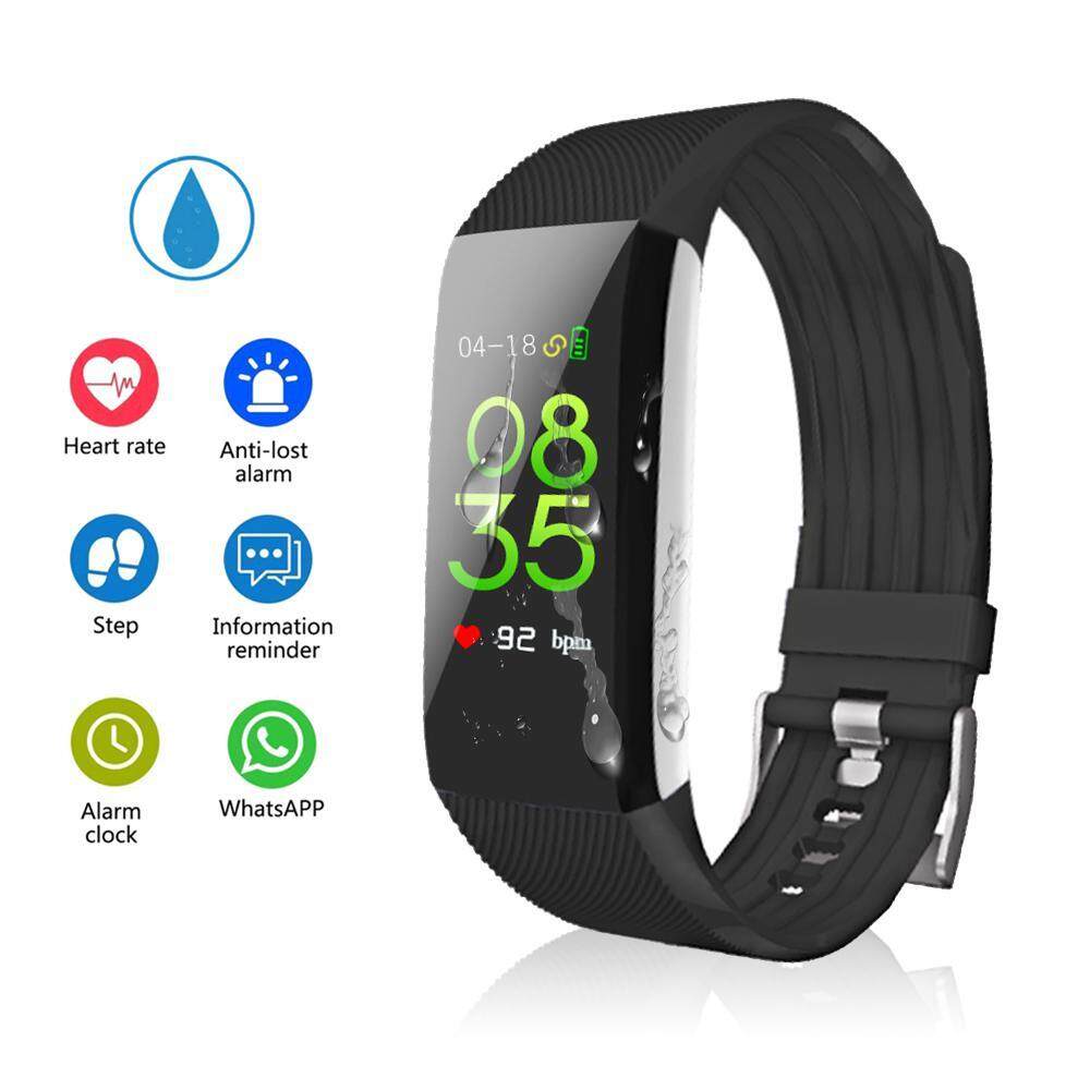 niceEshop Colorful Screen Fitness Tracker, Activity Tracker With Pedometer Blood Pressure Heart Rate Monitor IP67 Waterproof Step Calorie Distance Tracker Call SMS SNS Remind For Men Women Kids Android IPhone