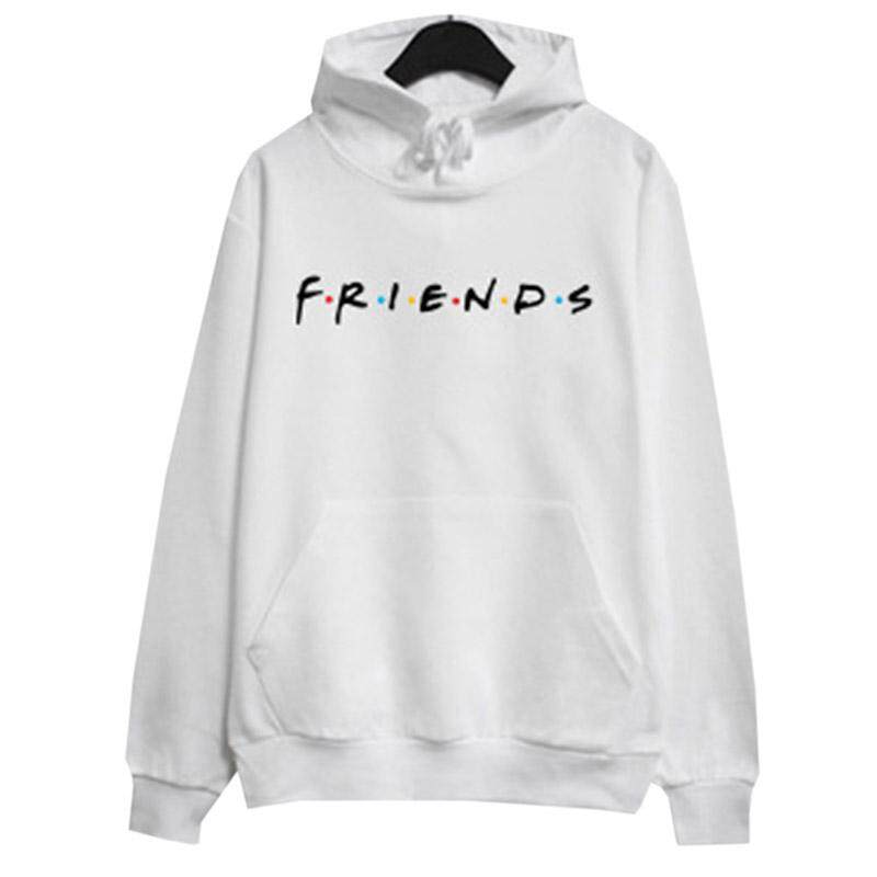 SUNNY Women Simple FRIENDS Letters Printing Autumn Leisure Loose Hoodies SUNNY Women Simple FRIENDS Letters Printing Autumn Leisure Loose Hoodies
