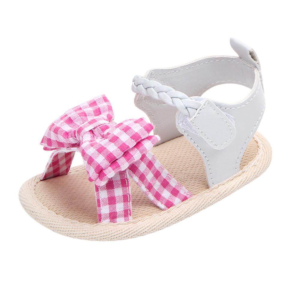 เด็กทารกเด็กทารกรองเท้าโบว์ลายสก๊อตนุ่มสาน Crib Anti - SLIP รองเท้าฤดูร้อน เด็กทารกเด็กทารกรองเท้าโบว์ลายสก๊อตนุ่มสาน Crib Anti - SLIP รองเท้าฤดูร้อน