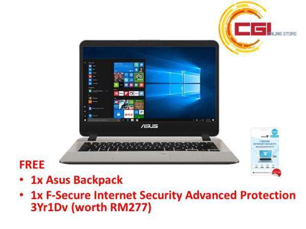 Asus Vivobook A407M-ABV037T 14 Laptop - Gold (N4000,4GB,500GB,INTEL HD,W10) Malaysia