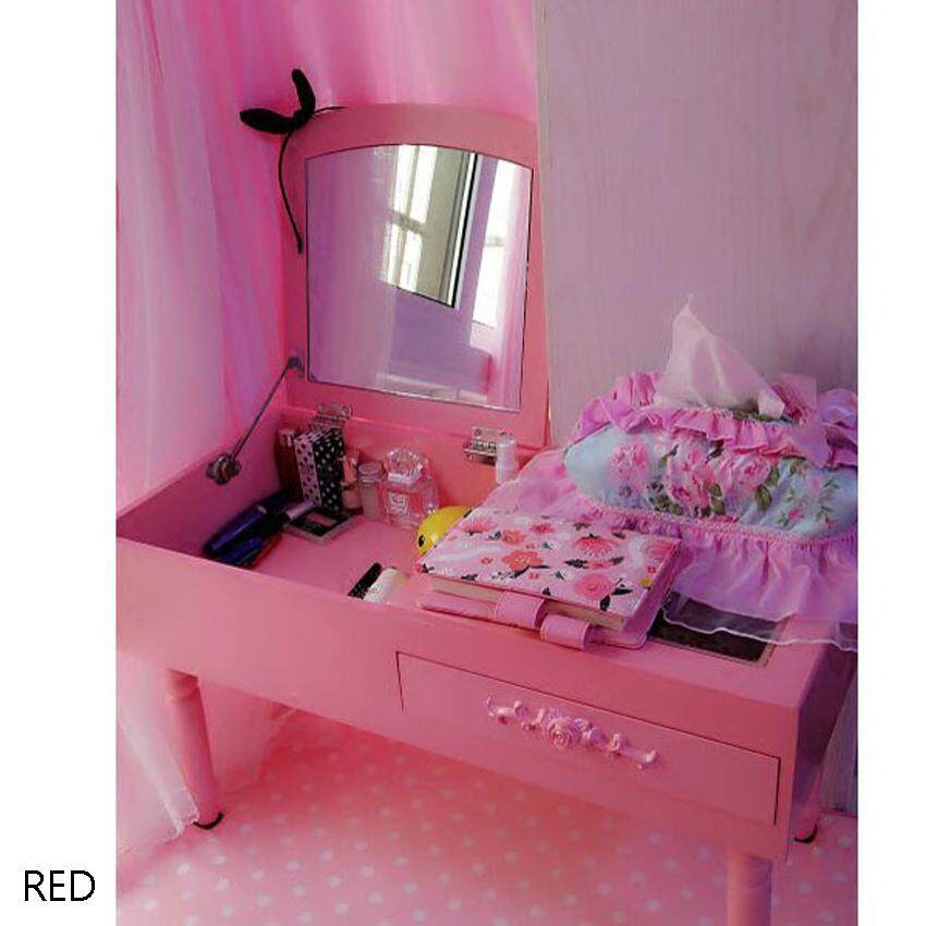 RuYiYu - โต๊ะเครื่องแป้งชุดกระจกพับเก็บได้, 1 ลิ้นชัก, 4 Organizer แต่งหน้าโต๊ะเครื่องแป้ง, ASSEMBLY Easy, ของขวัญสำหรับแม่ - INTL RuYiYu - โต๊ะเครื่องแป้งชุดกระจกพับเก็บได้, 1 ลิ้นชัก, 4 Organizer แต่งหน้าโต๊ะเครื่องแป้ง, ASSEMBLY Easy, ของขวัญสำหรับแม่ - INTL