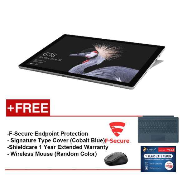 Microsoft Surface Pro I5/4G 128GB + Type Cover (Cobalt Blue) + Shield Care 1Year Extended Warranty + F-Secure End Point Protection + Wireless Mouse(Random Color) Malaysia