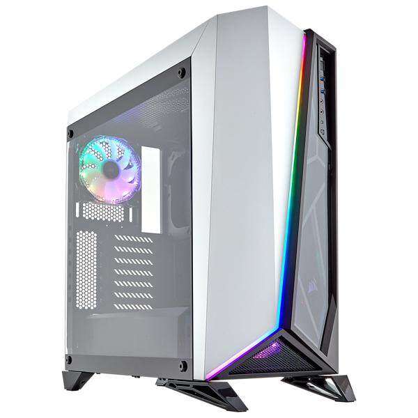 CORSAIR CARBIDE SERIES SPEC-OMEGA RGB MID-TOWER TEMPERED GLASS GAMING CASE WHITE Malaysia