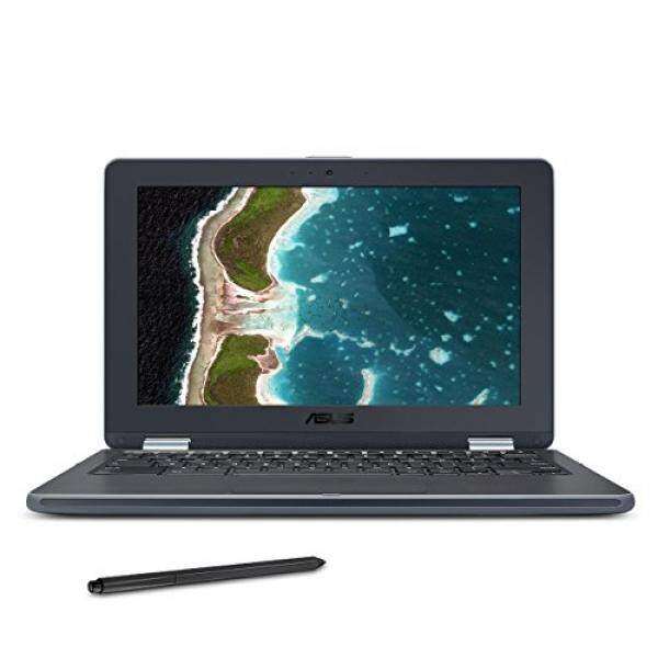 ASUS Chromebook Flip C213SA-YS02-S with Stylus EMR Pen, 11.6 inch Ruggedized & Spill Proof, Touchscreen, Intel Dual-Core N3350, 4GB DDR4 RAM, 32GB Flash Storage, USB Type-C, Supports Android Apps - intl