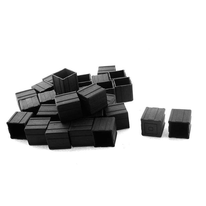 Square Furniture Table Chair Leg Foot Cover Cap 20mmx20mm 30pcs Black Square Furniture Table Chair Leg Foot Cover Cap 20mmx20mm 30pcs Black