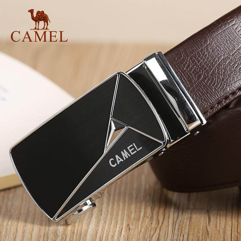 CAMEL ผู้ชาย's 100% หนังวัวเข็มขัดกลับได้เข็มขัดสายรัดสำหรับผู้ชายที่มีกล่องของขวัญเข็มขัด 105 เซนติเมตร - 130 เซนติเมตรตัดตัด