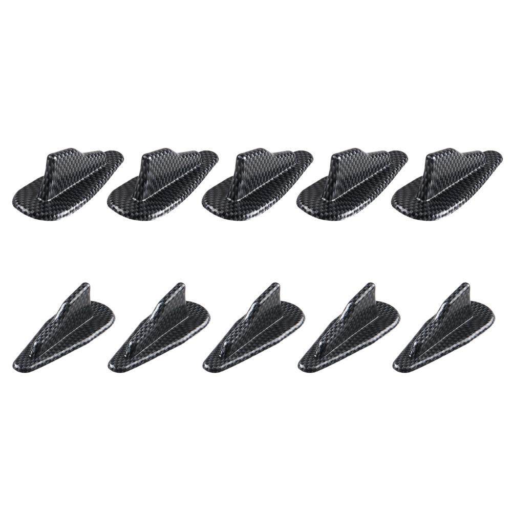 Car Modified Antenna Evo Style Carbon Fiber Shark Fin Tail Shark Antenna Black