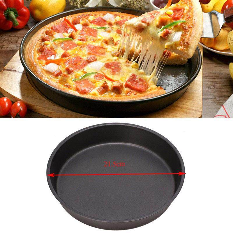2 ชิ้นจานกลมกระทะพิซซ่า Non - Stick ถาดพายเครื่องครัวสำหรับการอบเส้นผ่านศูนย์กลางด้านในด้านล่าง: 18.5 เซนติเมตร - INTL