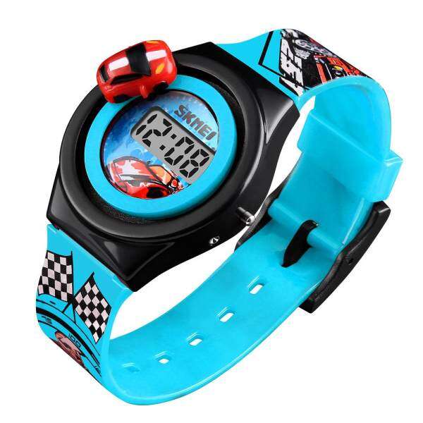 Nơi bán SKMEI 1376 Kids Watch Creative Cartoon Car Children Watches For Boys Girls Electronic LCD Digital Wristwatches - intl