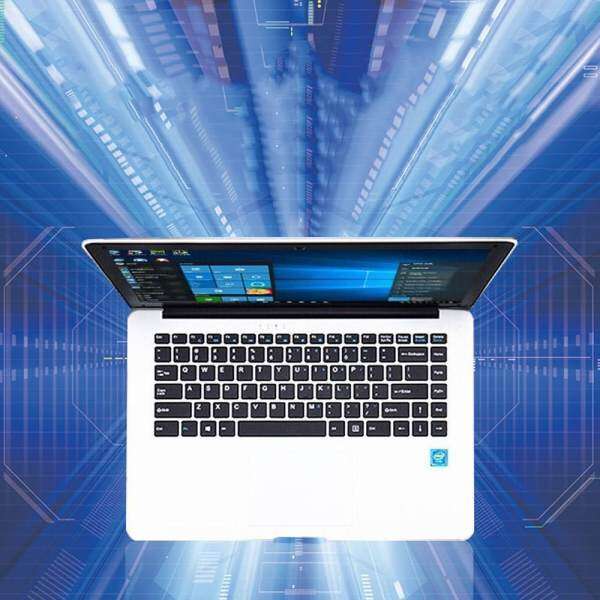 14.1 Ultraslim Quad Core 6G 64GB Laptops Windows 10 HD 1920x1080 9000mAh Portable Laptop White Malaysia