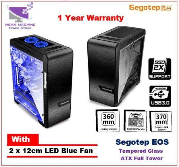 Segotep EOS / ATX Full Tower / Tempered Glass / Aluminium Gaming Casing Malaysia
