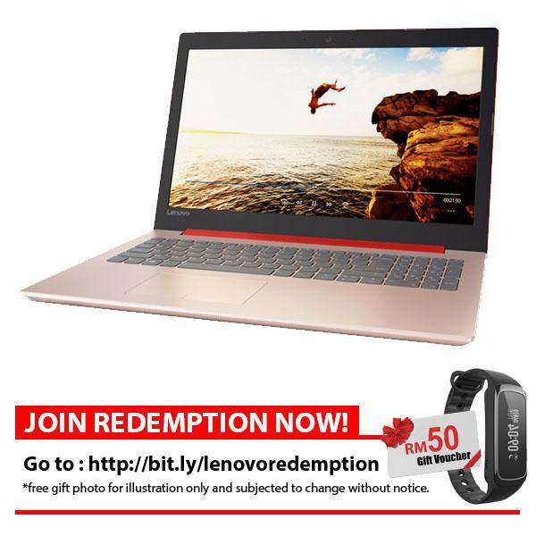 LENOVO IDEAPAD 320-15IKBR 81BG00C3MJ RED (I5-8250U/4GB/1TB/2GB MX150/15.6FHD/W10/2YRS) + BAG Malaysia