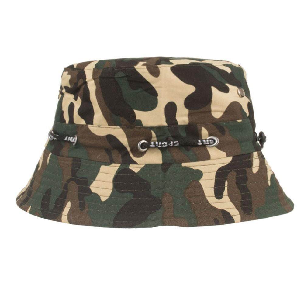 หมวกแบบปรับได้ Camouflage Boonie หมวกหมวกเนปาล Army Mens หมวกชาวประมงแฟชั่น