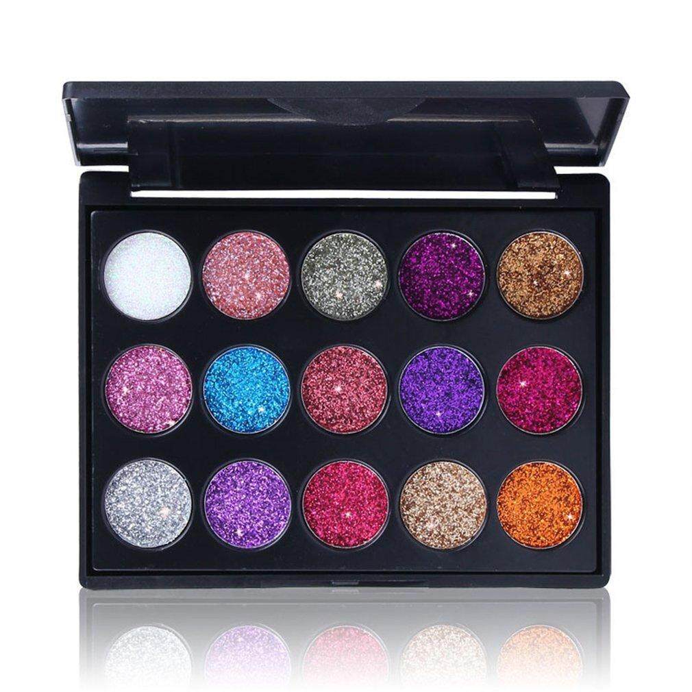 ผู้ขายที่ดีที่สุด 15 สี/ชุดกันน้ำ Shinning เครื่องสำอางแต่งตา Highlighter Palette อายแชโดว์