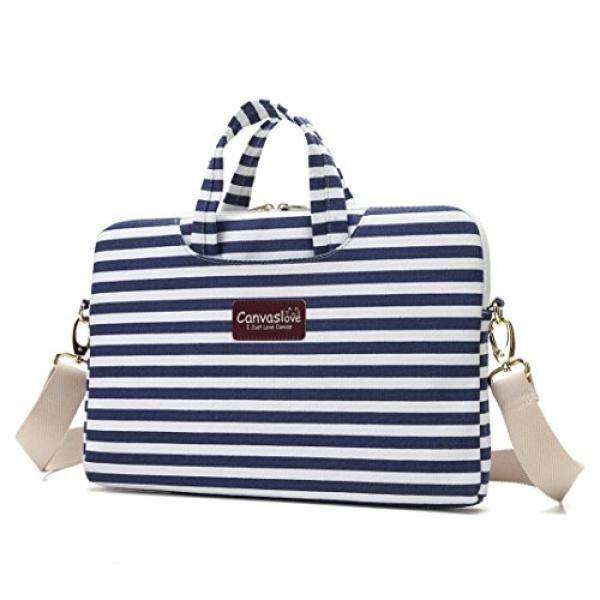 Canvaslove Breton Top Canvas Laptop Shoulder Messenger Bag Case Sleeve Briefcase 15 inch for 14 inch 15.6 inch laptop and macbook pro 15 case Malaysia