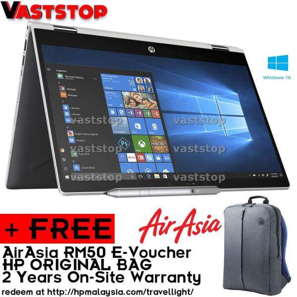 HP Pavilion X360 14-CD0021TX 14.0 Touch Laptop Silver (I3-8130U, 4GB, 500GB, MX130 2GB, W10) Malaysia