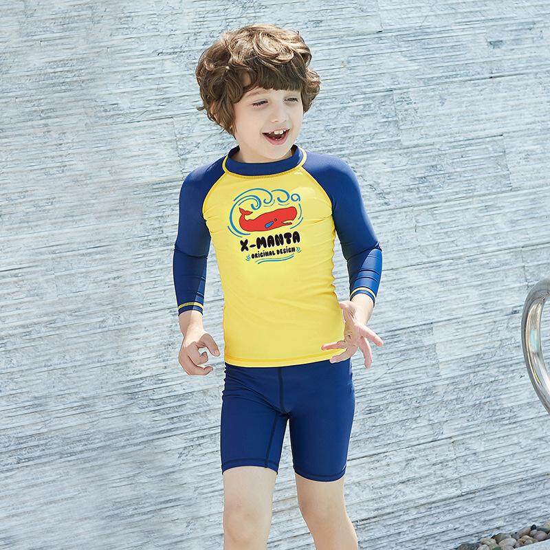 DIVE & SAIL One - piece 2.5 มม. Neoprene เด็กชุดดำน้ำแขนยาวสตรีเด็ก F เก็บแขนยาวที่อบอุ่น UV ป้องกัน DIVE & SAIL One - piece 2.5 มม. Neoprene เด็กชุดดำน้ำแขนยาวสตรีเด็ก F เก็บแขนยาวที่อบอุ่น UV ป้องกัน
