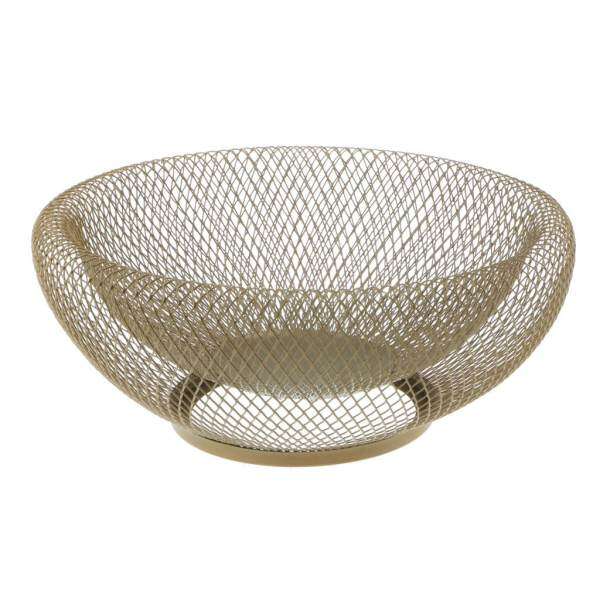 BolehDeals Iron Wire Gourmet Food Serving Bowl Fruit Snack Deep Bowl Dish Countertop Basket 9x4inch