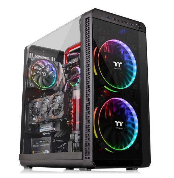 Thermaltake View 37 RGB E-ATX Mid Tower Gaming PC Computer Case (3 Riing Plus RGB Fans pre-installed) Malaysia