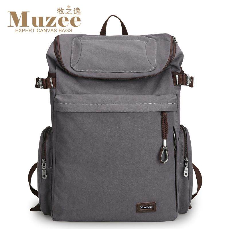 MUZEE มัลติฟังก์ชั่นกระเป๋าเป้ผู้ชายผ้าใบกระเป๋าสะพานสำหรับเดินทางความจุขนาดใหญ่กลางแจ้งกระเป๋าใส่ชุดว่ายน้ำกระเป่าสำหรับปืนเขา