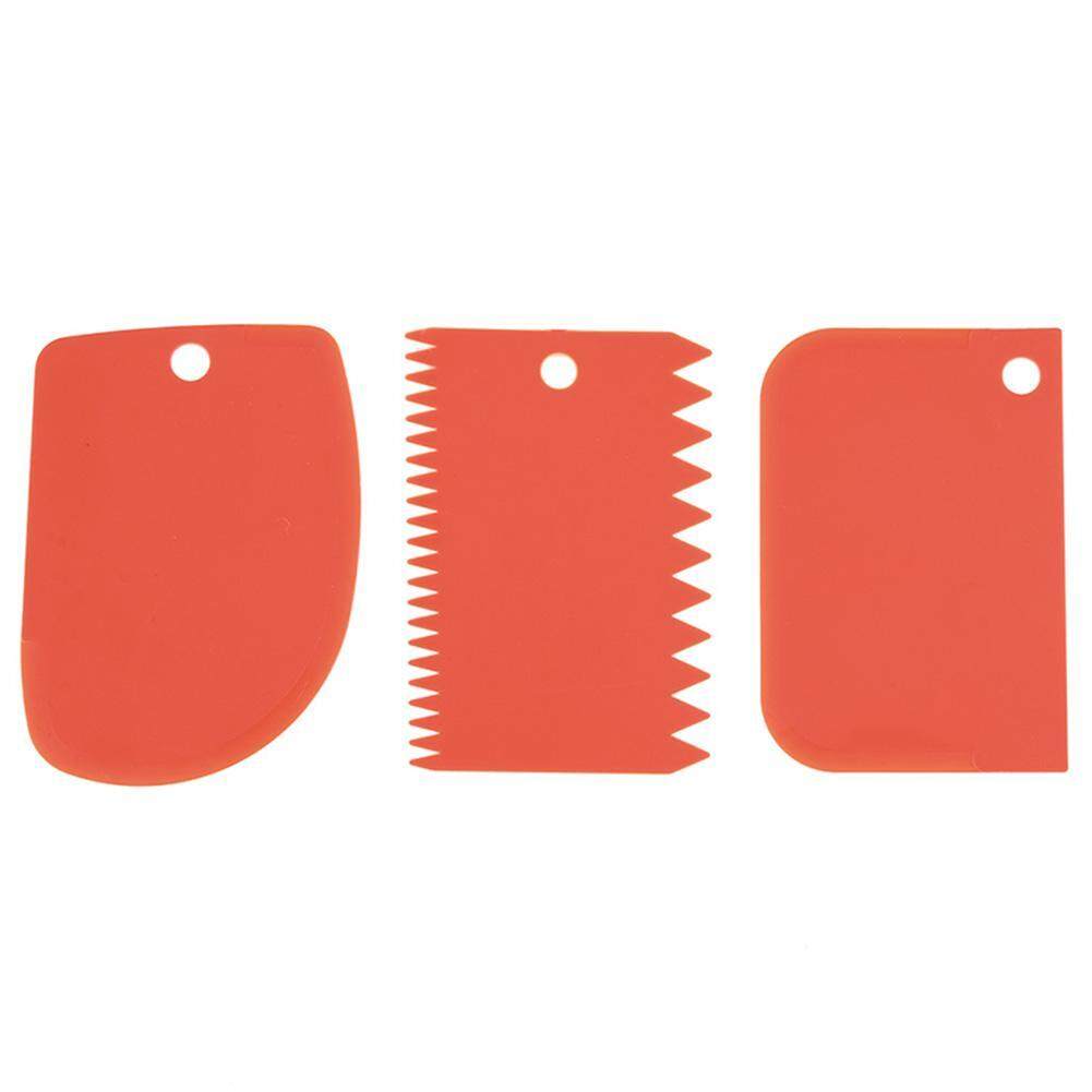(Enter Our Store All Product Enjoy Free Shipping)3pcs Cake Scraper Fondant Decor Tool Blade Cake Cream Smoother Spatula