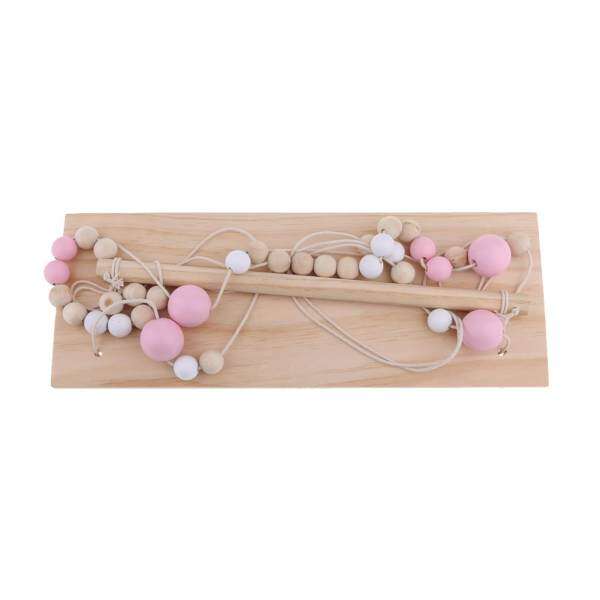 Fityle Hanging Wooden Shelves Clapboard Crafts Childrens Room Decor Pink and White