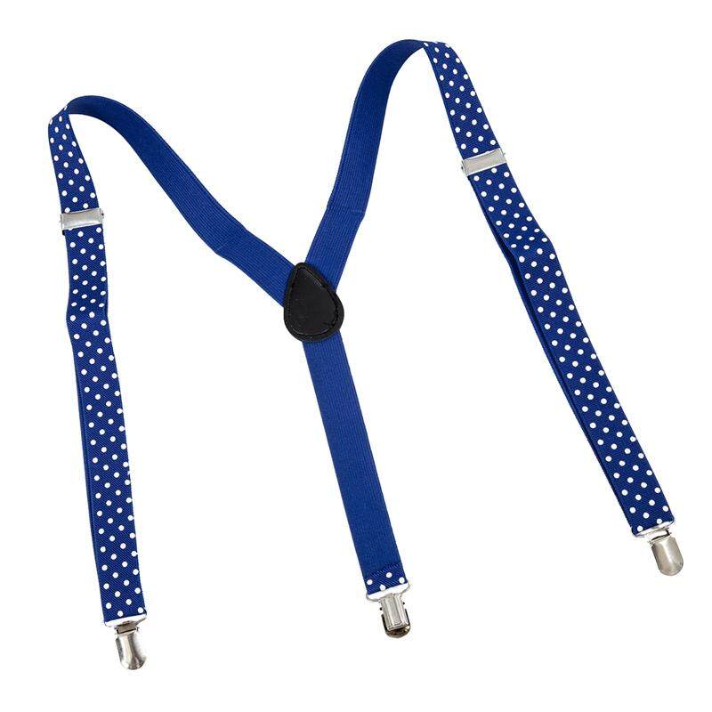 Unisex Dot Prints Adjustable Pants Elastic Y Back Suspender Braces Unisex Dot Prints Adjustable Pants Elastic Y Back Suspender Braces