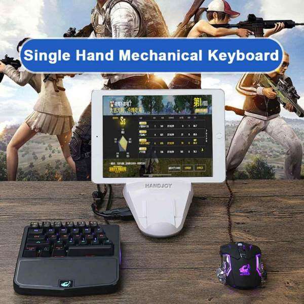YTRI 28 Keys Freewolf K9 Wired RGB LED Backlit Keyboard Usb Ergonomic illuminated Single Hand Mechanical Gaming Keyboard Malaysia