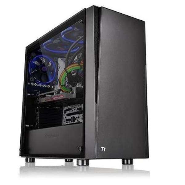 Thermaltake Versa J21 Tempered Glass ATX Mid Tower Gaming PC Computer Case (1x Tempered Glass, 1x 12cm Fan) Malaysia
