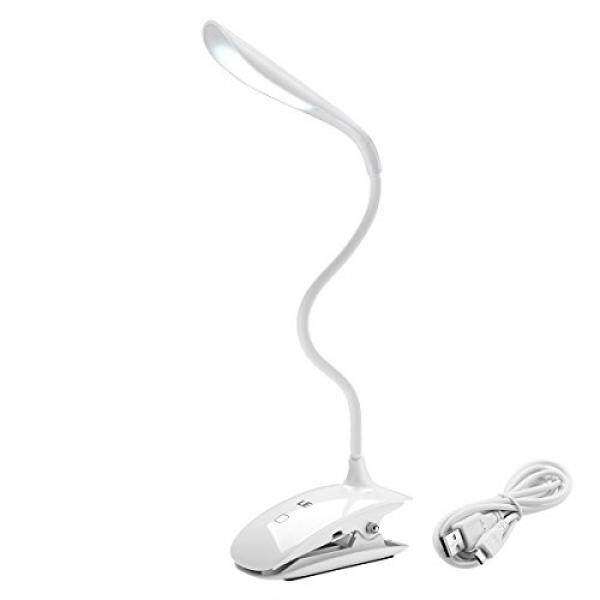 Lighting Ever Le Dimmable Desk Lamp Rechargeable Clip Led Rechargeable Clip Led Desk Lamp 14 Leds Gooseneck Portable Reading Book Light 3 Dimming Level Touch Sensitive Table Usb Cord Included