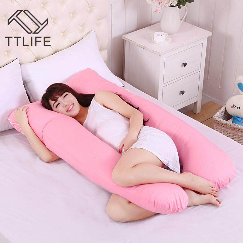 TTLIFE Sleeping Support Pillow For Pregnant Women Body 100% Cotton Pillowcase U Shape Maternity Pillows Pregnancy Side Sleepers Bedding - intl