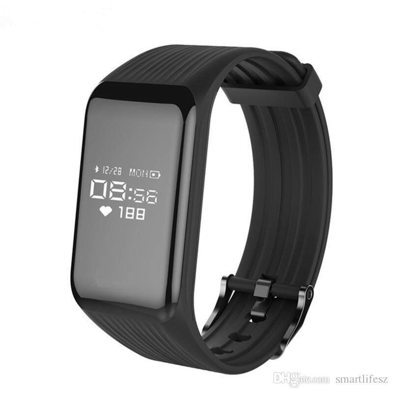 มาใหม่ล่าสุดกำไลข้อมืออัจฉริยะ K1 Real - time เครื่องวัดชีพจรสายรัดข้อมือฟิตเนสสร้อยข้อมือบลูทูธกันน้ำ Passometer Fit IPhone Android